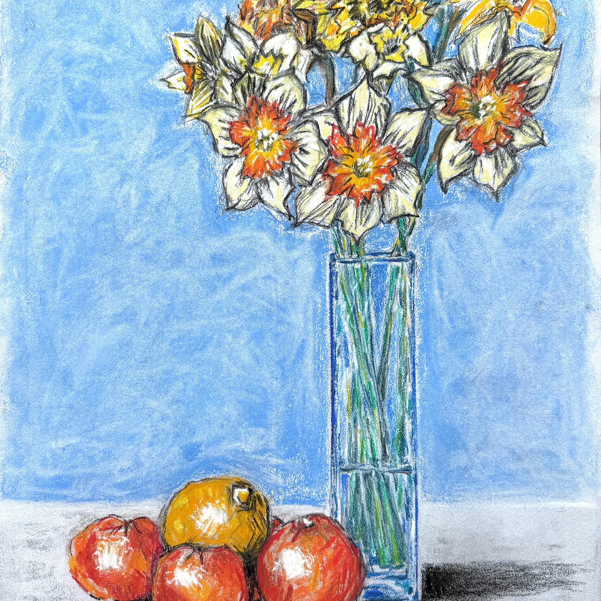Daffodils, Lemon and Cumquats | Paper Print
