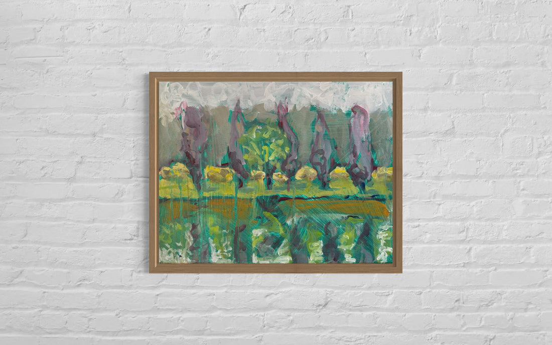 Rainy Reflections | Original Artwork