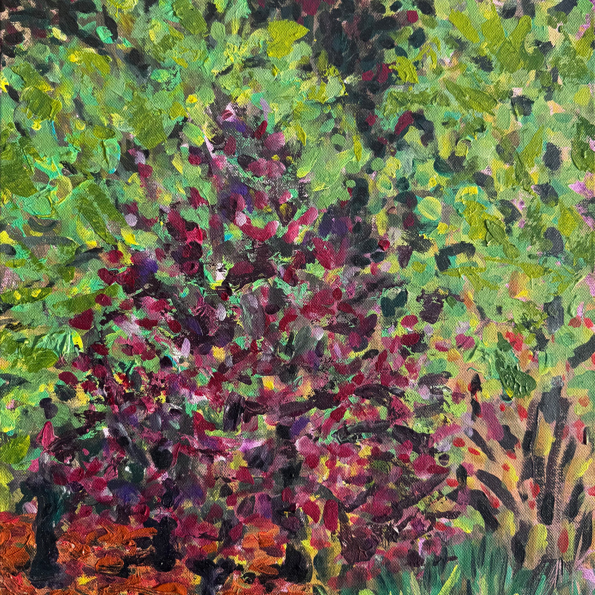 Whispering Red Leaves | Original Artwork